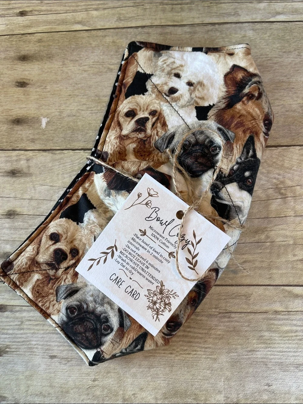 Microwave Bowl Cozy Dog Lover Animal Lover Gift